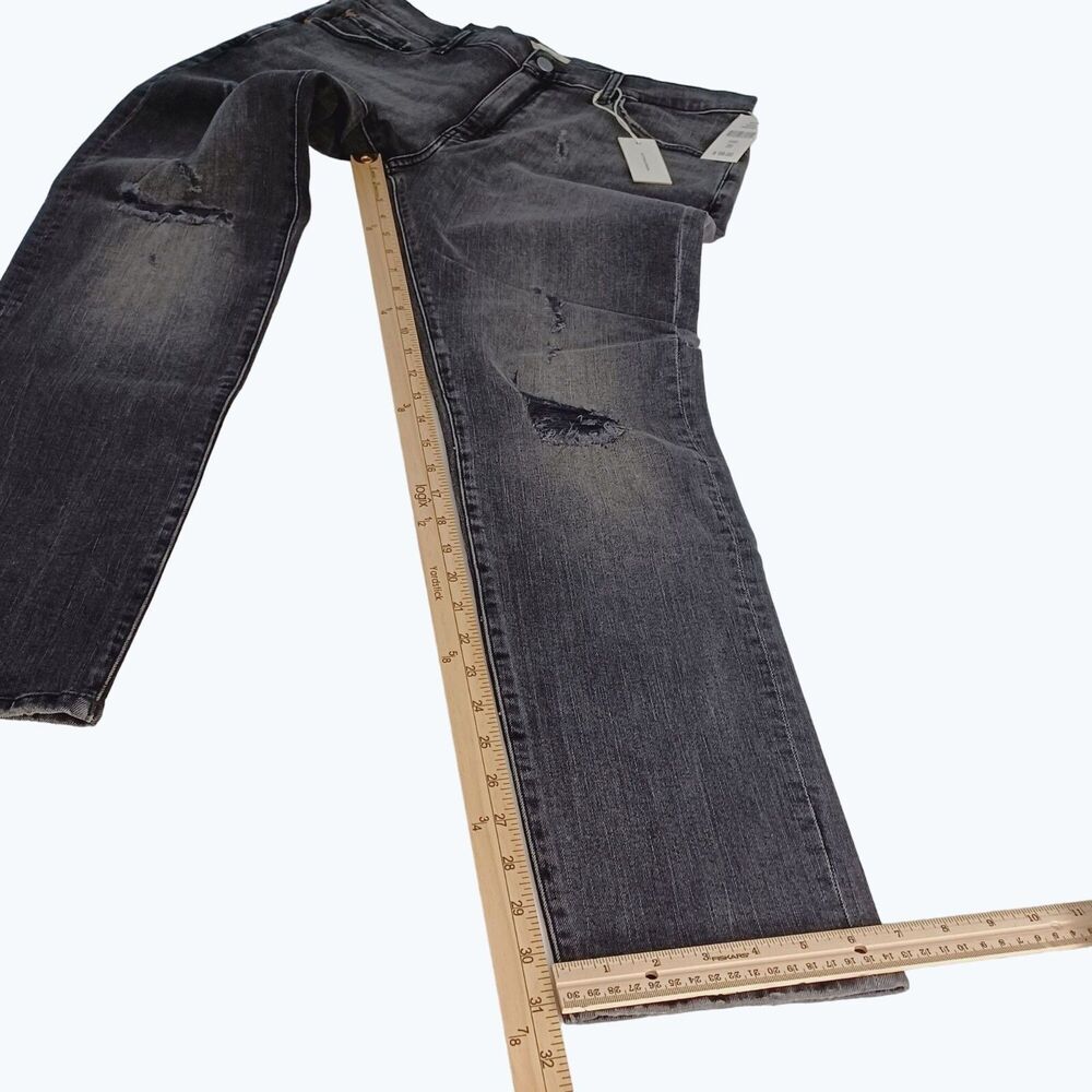 Warp+Weft ORD HND Tokyo Skinny Harajuku Stretch Distressed Jeans Men's Sz 35x32 - Picture 8 of 13